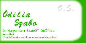 odilia szabo business card
